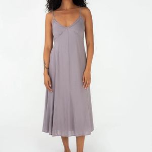 lovestitch Lavender Gray Midi Slip Dress